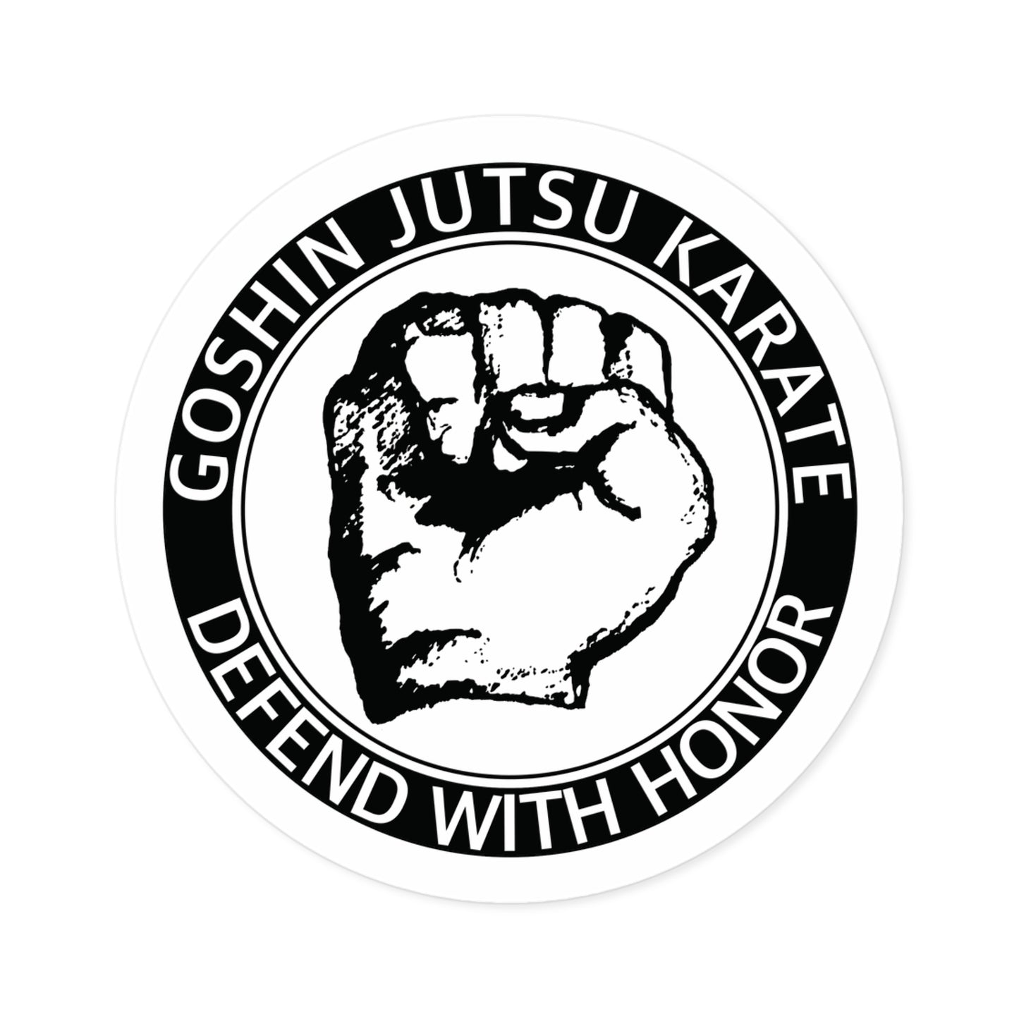 Goshin Jutsu Karate Vinyl Sticker